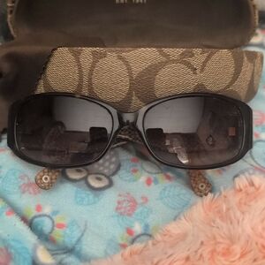 Coach Black and Brown Sunglasses